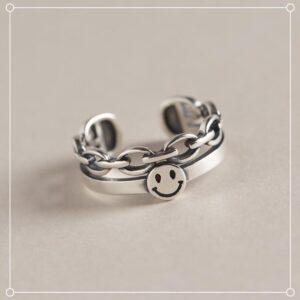 Smiley face ring (without gift box)