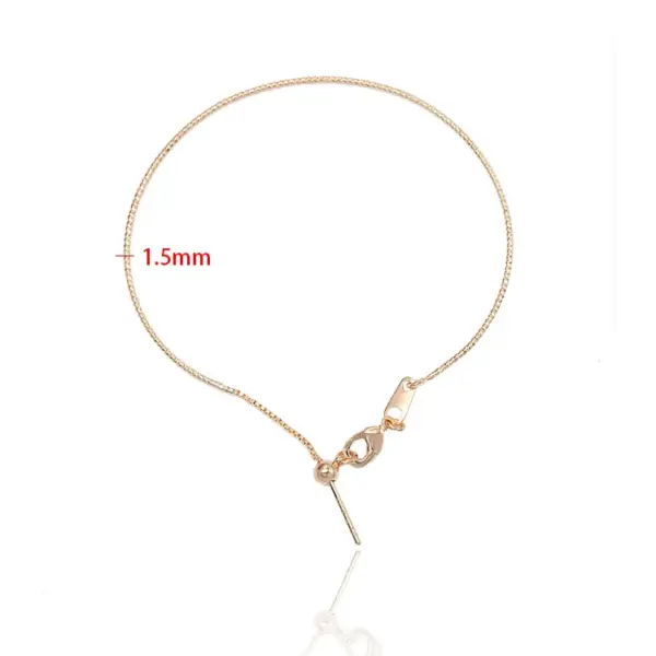 Wholesale Beaded Lines Bracelet Bangle In Copper With 14K Real Gold Electroplated Finish Featuring Elegant Beading
