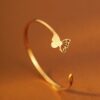 oly-a3d20b1978dc42daf9af8847c9c7e604 Wholesale Stainless steel heart-shaped bracelet, waterproof 18k gold cross bracelet, butterfly accessory