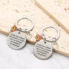 Wholesale Rainbow Pendant Stainless Steel Key Creative Gift for Colleagues to Send Friends Farewell Gift