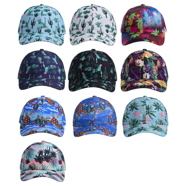oly-a402ff93cc31fa1bad42fcdaac5466c1 Wholesale Printed Cactus Baseball Hat Men and Women Korean Fashion Joker Turtle Cap