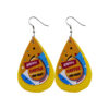 Wholesale arrival St. parcret festival leather earrings Easter white rabbit leather earrings