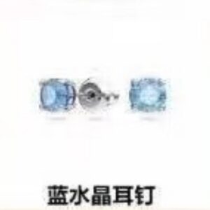 Blue crystal earrings