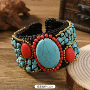 Braided natural stone bracelet (style 10)