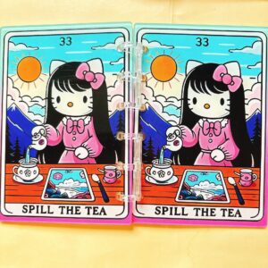 A794-hello kitty tarot notebook (with inner pages and buckles)