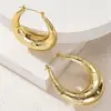 Wholesale Three-dimensional Geometric Earrings For Women In Copper With KC Golden Water Plating And 0.03µm Thickness