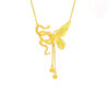 Wholesale Snake and Butterfly Tassel Necklace This Year of the Snake Transporter Pendant Fashionable Simple Elegant Clavicle Chain Gift