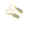 Wholesale jade ear hook natural jade earrings S925 sterling silver inlaid ancient silver simple fashion Valentine's Day gift