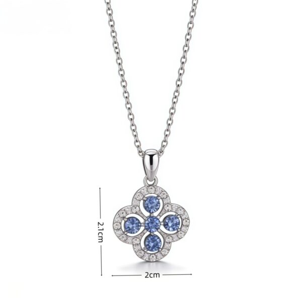 Wholesale Zinc Alloy Plated Four-Leaf Clover Necklace