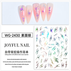 Plain silver flame (wg2430-02)