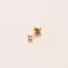 Wholesale 1 Piece 316L Stainless Steel Zircon Ear Cartilage Rings & Studs Geometric Round Waterproof Non Tarnish Surgical Steel Unisex