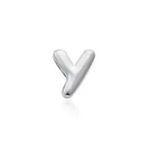 Silver Letter Y