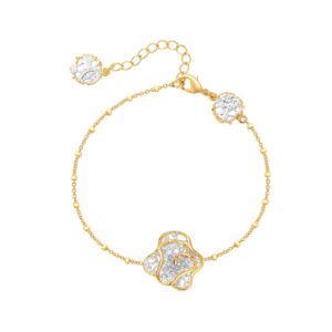 Sl624 color-separated single flower lace bracelet