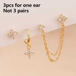 Y26681-Gold and White-3-piece Set