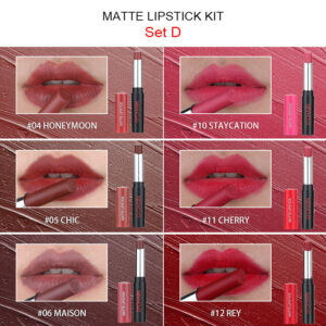6 Pack Matte Lipstick SET-D