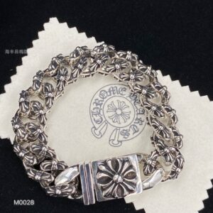 Cross flower head full flower bracelet