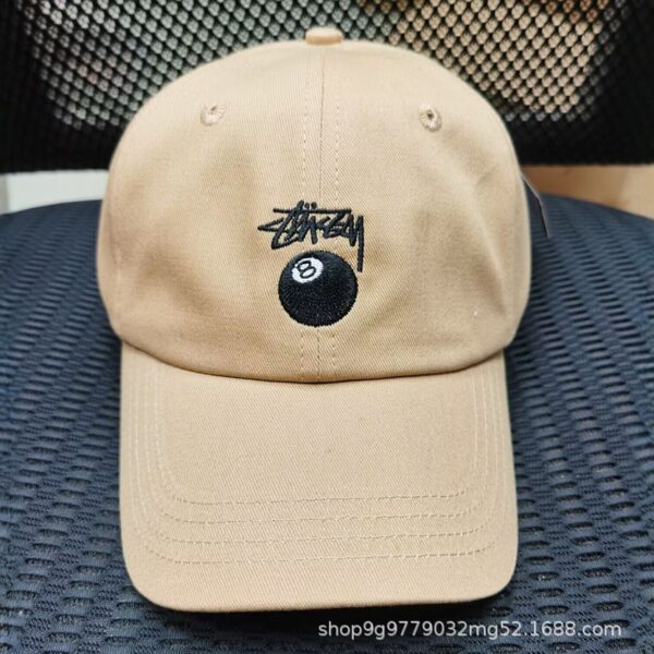 Wholesale trade classic embroidered sun hat soft black 8 small embroidered baseball cap