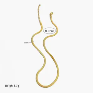 snake chain / 37 plus 5.5cm