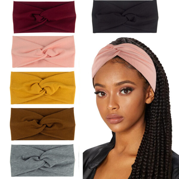 Wholesale hair band thread cotton cross hair band yoga hair band Sports elastic headband ladies