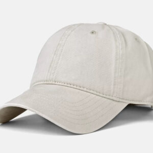 Off-white coated washed cotton