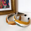 Wholesale South Korea Fashion Simple All-match Wide-brimmed Striped Cross Pressed Hair Hoop Women's Mori Style Out-of-the-way Headband Hair Accessories