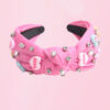 Wholesale Headband for Women, Pearl Knotted Fabric Love Accessories, Valentine's Day Holiday Headband, Hair Accessories