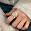 Wholesale Electroplated Brass Animal Ring For Women With Golden Plated Finish And Zircon Inlay