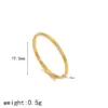 Wholesale PVD Coated Real Gold Plated 18K Gold Geometric 304 Stainless Steel IG Style Waterproof Non Tarnish Rings