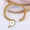 oly-a5f1ad8ba91d23c5e3fa047673a1d420 Wholesale Elegant Vintage Style Luxurious Cross Star Heart Shape Copper 18k Gold Plated Zircon Bracelets In Bulk