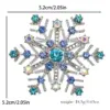 Wholesale Graceful Christmas Gift Snowflake Brooch Fashion Lapel Pin European And American Trend Swan Flag Suit Lapel Flower Accessory