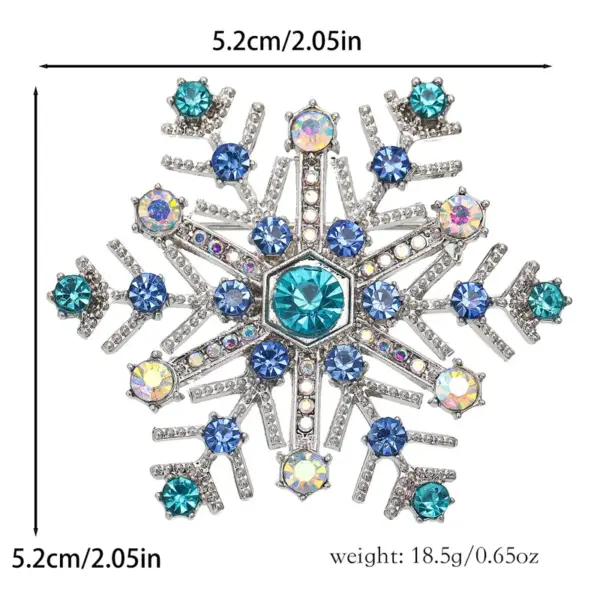 Wholesale Graceful Christmas Gift Snowflake Brooch Fashion Lapel Pin European And American Trend Swan Flag Suit Lapel Flower Accessory