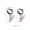 Wholesale ins Stainless Steel Rabbit Punk Style Earrings Necklace Street Cool Rabbit Earrings
