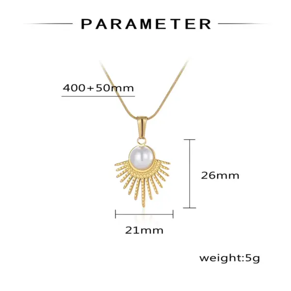 Wholesale Real Gold Plated Solid Color 304 Stainless Steel Cute Romantic Waterproof Non Tarnish 304 Stainless Steel Lobster Trigger Clasp Closure Pendant Necklace