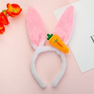 Rabbit hairband pink (carrot)