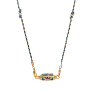 Purple eye necklace