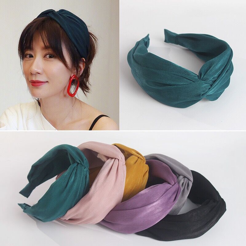 Wholesale Internet Celebrity ins Jia Jingwen Same Style Korean Retro Wide-brimmed Pressed Hair Hoop 19 New Cross-border Explosions All-match Hair