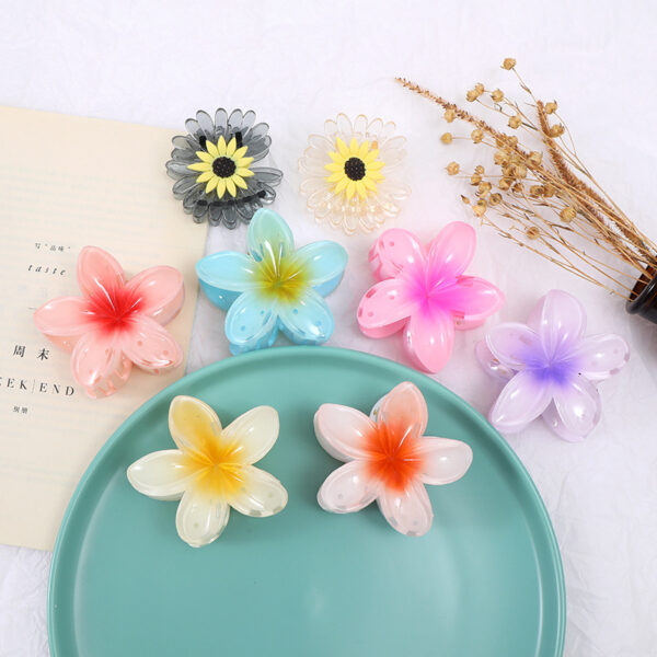 oly-a69e2a9b0a12edadfc51031c5493694f Wholesale Jewelry Color Acrylic Egg Flower Hairpin Back Head Clip Shark Clip Hairpin Hair Accessories for Women