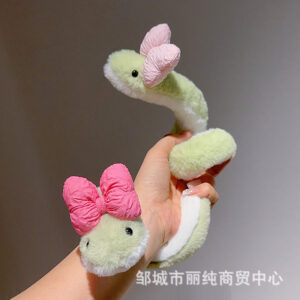[rose red bow] little green snake / 35cm