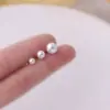 Wholesale 1 Piece 316L Stainless Steel Imitation Pearl Geometric Waterproof Non Tarnish Surgical Steel Ear Cartilage Rings & Studs