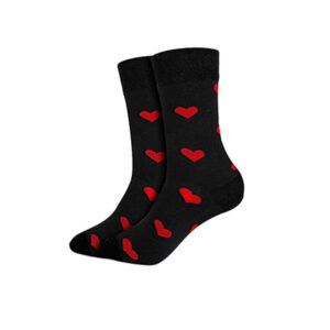 Heart red and black