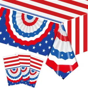 Fan Independence Day Tablecloth 137*274cm