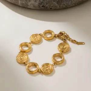 Gold Style Two Bracelet