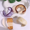 Wholesale Special-Shaped Color Acrylic Bracelet Irregular Simple Geometric Transparent Resin Bracelet