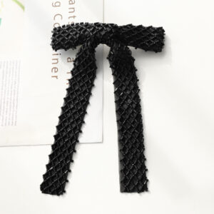 Black Diamond beaded bow hairpin