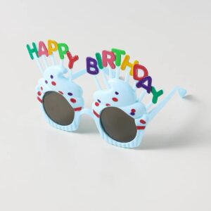 Blue birthday glasses / Free size
