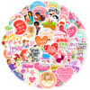 oly-a763fa6973496218034d84bb7097bc16 Wholesale 50 pieces I LOVE YOU MOM stickers Happy Mother's Day flowers bouquet baking cake label stickers