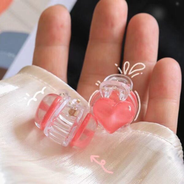 oly-a77eaed564ffad1e3c192211ce72a9c8 Wholesale Is the feeling of heart ~ pink love super sweet small grab clip girl heart bangs clip cute sweet Tanabata