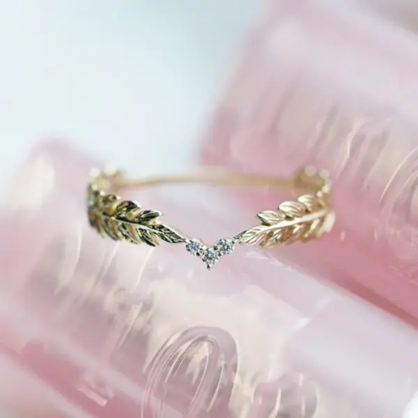 Wholesale Jewelry Elegant Modern Style Grain Copper Plating Rings