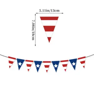 Five-pointed Star Triangle Flag