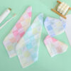 Wholesale Pure Cotton Square Towel Colorful Plaid Gauze Small Towel Children's Gauze Saliva Towel Kindergarten Handkerchief Towel